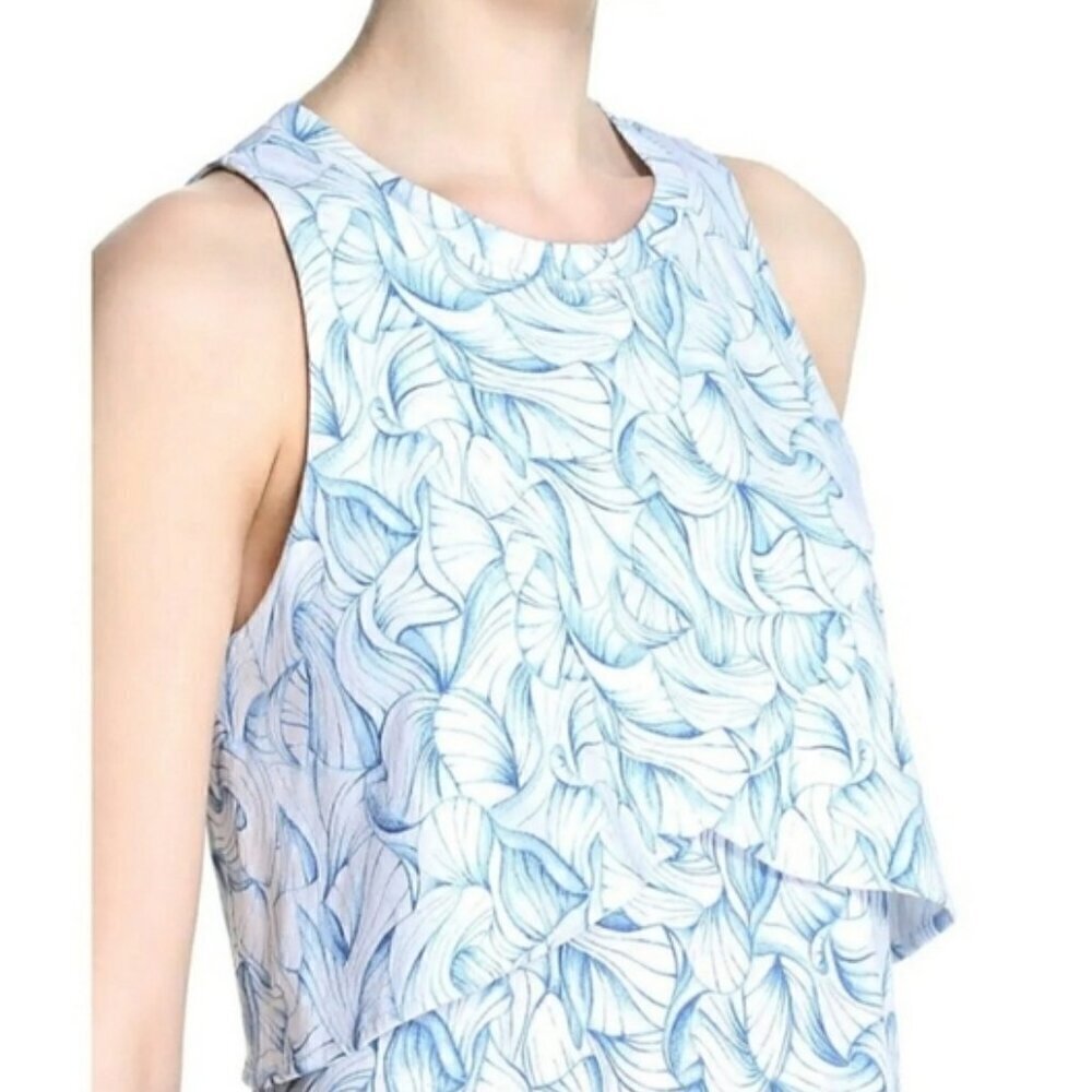 Tory Burch Kaley Ellora Blue and White 100% Pima Cotton Dress Size Small - Picture 3 of 9